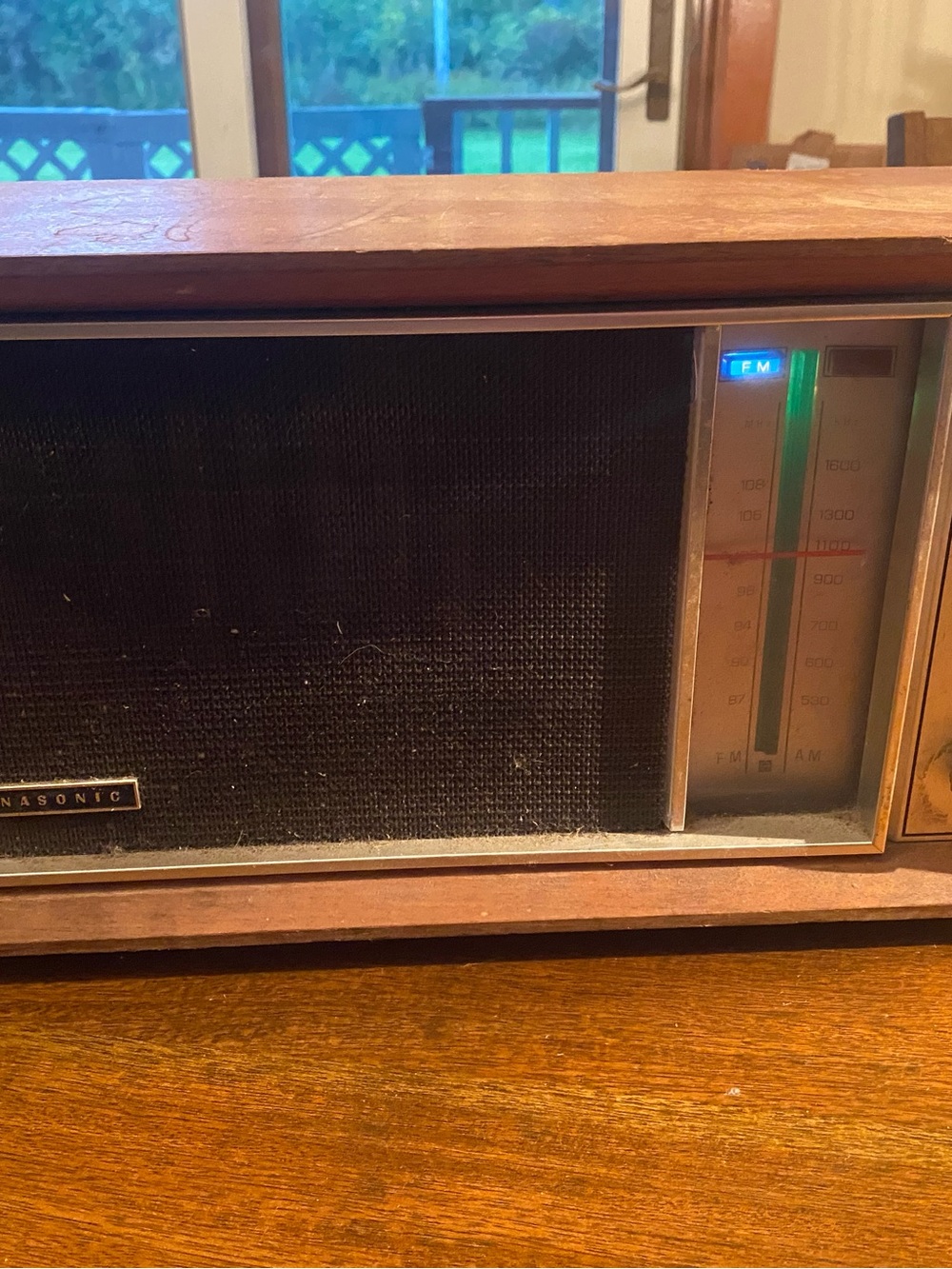 Vintage Panasonic RE-7259 AM FM Tabletop Radio Wood Cabinet Japan Tested